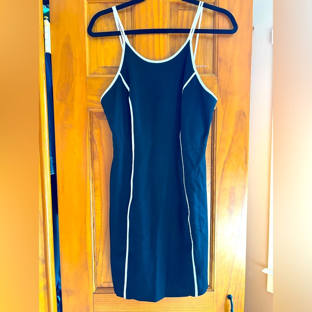 Trina Turk Black dress with white details